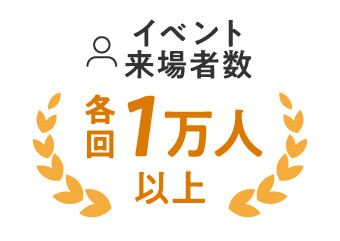 イベント来場者数 各回1万人以上